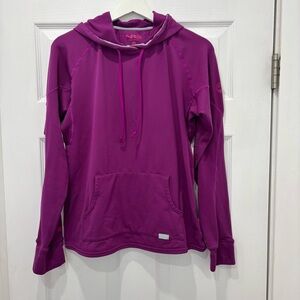 NRS Women's Purple Pullover Hooded Shirt UPF 50+ Size Medium